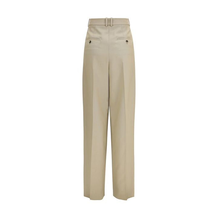 Saint Laurent Beige Wool Oves Aries Dress Pants