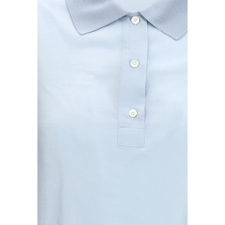 Jacob Cohen Blue Wool Oves Aries Shortsleeve Shirt