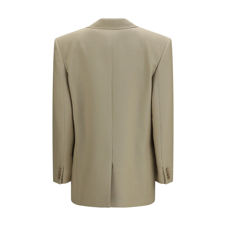 Saint Laurent Beige Wool Oves Aries Blazer