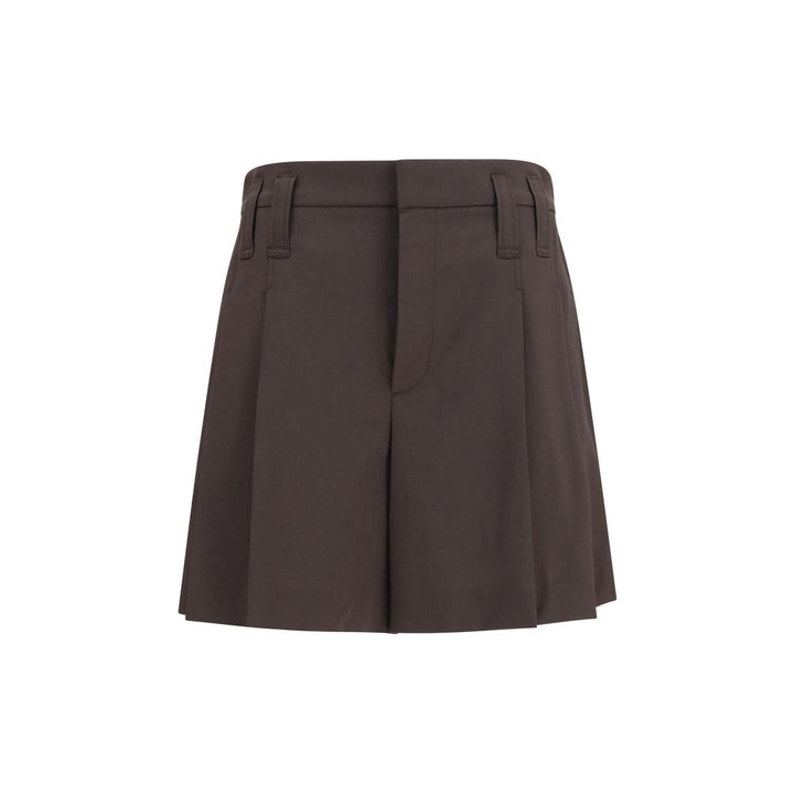 Brunello Cucinelli Brown Wool Oves Aries Bermuda Shorts
