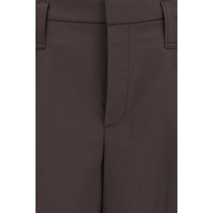 Brunello Cucinelli Brown Wool Oves Aries Bermuda Shorts