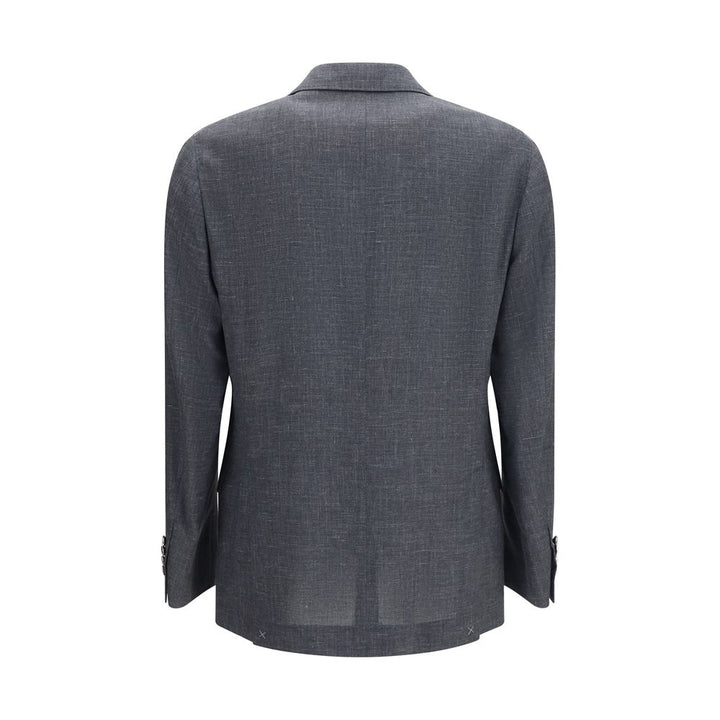 Brunello Cucinelli Gray Wool Oves Aries Blazer