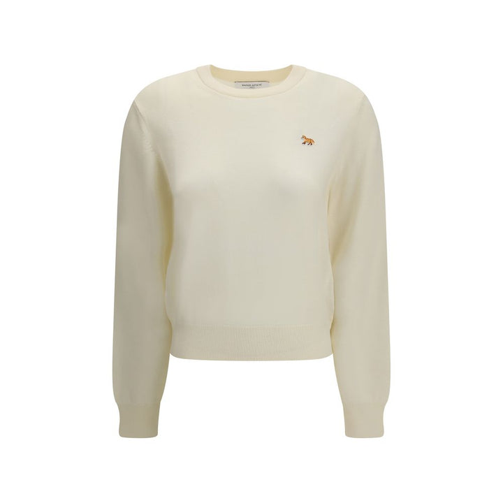 Maison Kitsuné Beige Wool Oves Aries Sweatshirt
