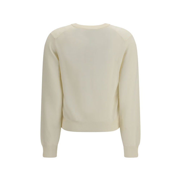 Maison Kitsuné Beige Wool Oves Aries Sweatshirt