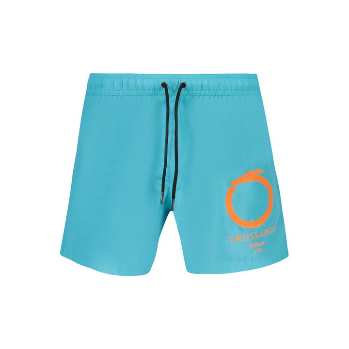 Trussardi Azzurro Polyester Men's Swimwear