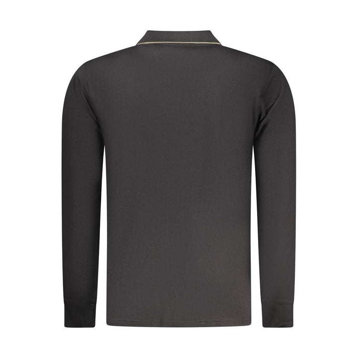 Coveri Moving Black Cotton Mens Polo Shirt