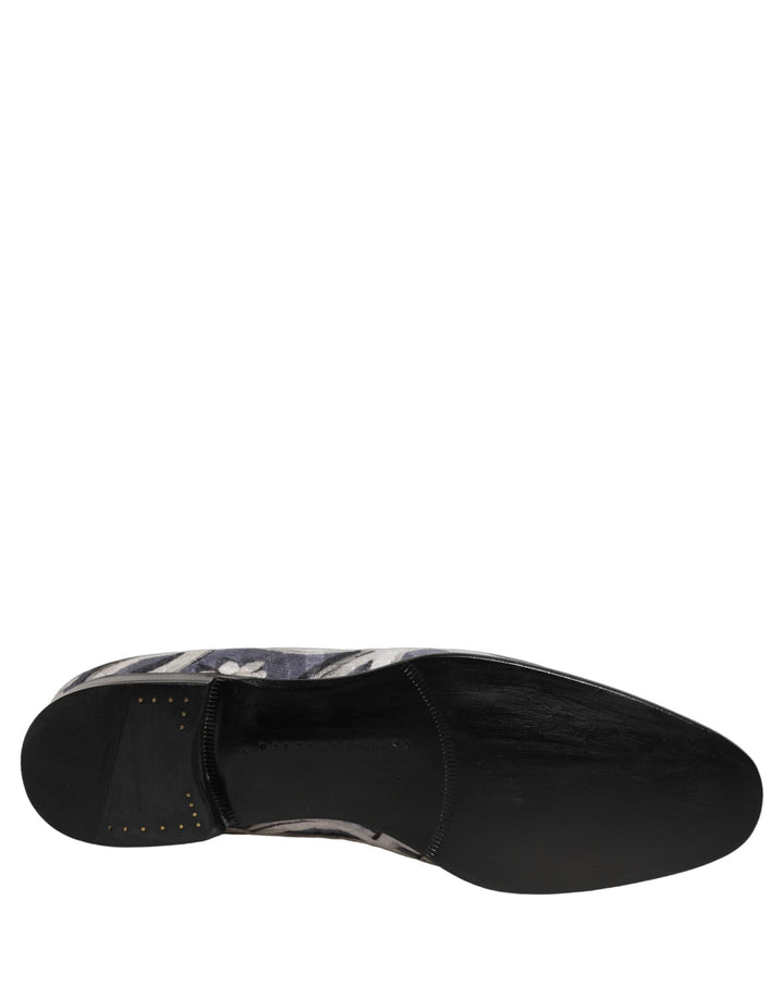 Dolce & Gabbana Multicolor Floral Tapestry Embroidery Loafer Shoes