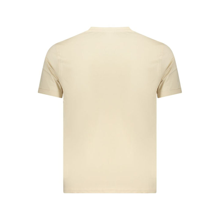 Coveri Moving Beige Cotton Mens T-Shirt