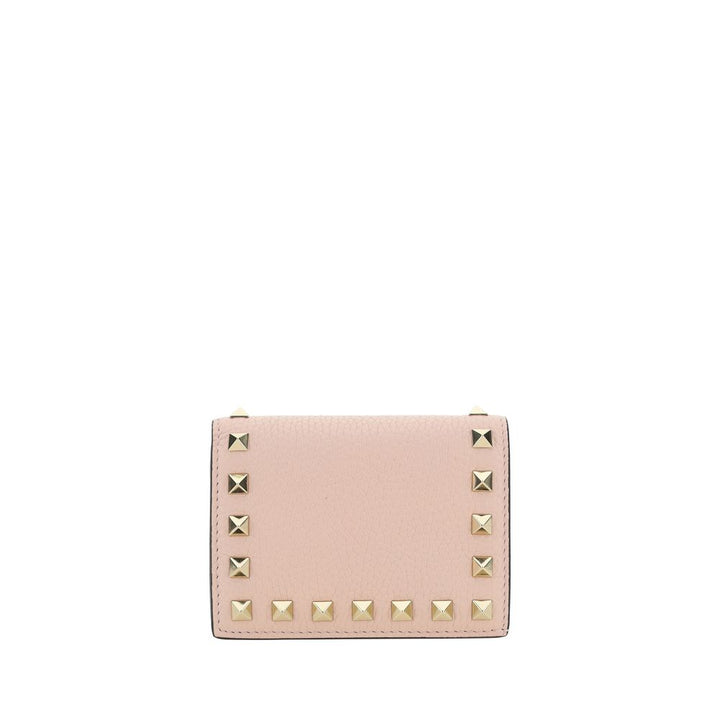Valentino Garavani Pink Calf Leather Bos Taurus Wallet