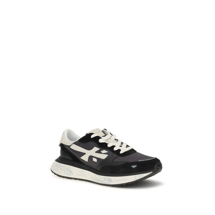 Premiata Black Nylon Athletic Sneakers
