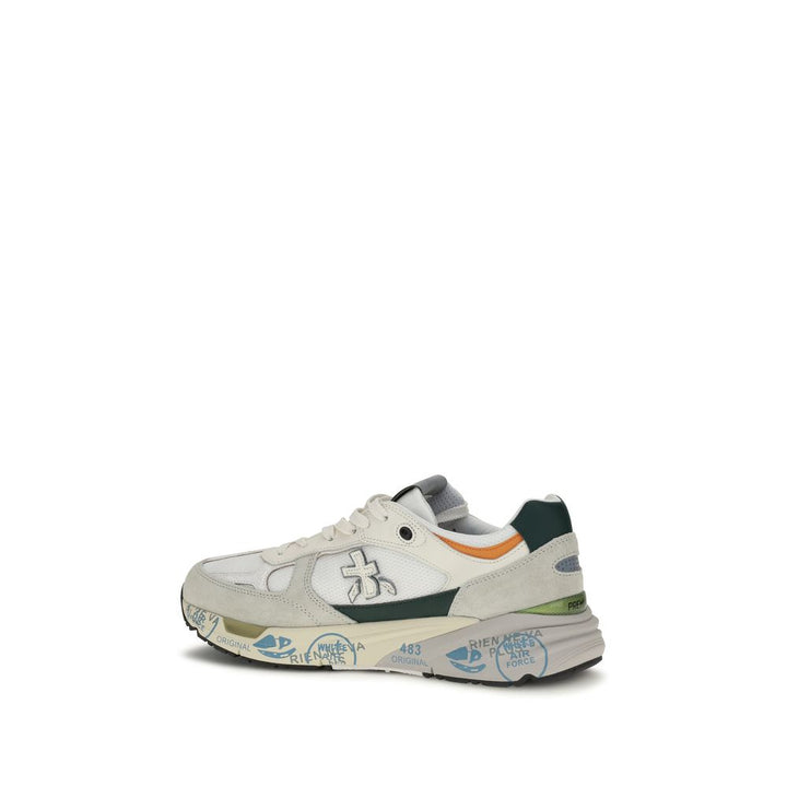Premiata White Polyamide Athletic Sneakers