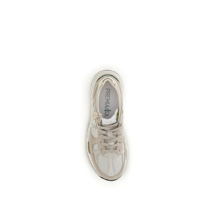 Premiata Beige Polyamide Athletic Sneakers