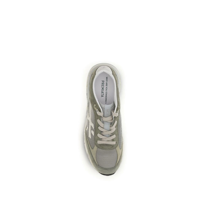 Premiata Bicolor Calf Leather Bos Taurus Low Top Sneakers
