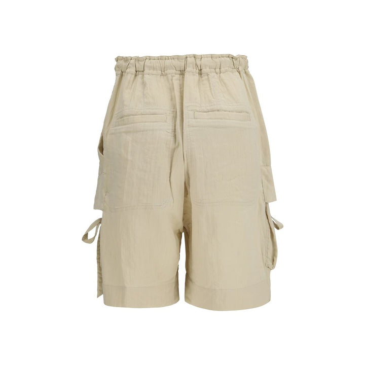 Marant Etoile Beige Viscose Bermuda Shorts