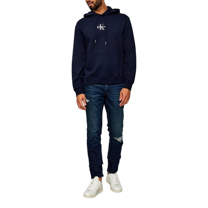 Calvin Klein Jeans Blue Cotton Hoodie