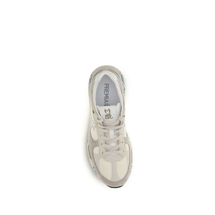 Premiata Beige Polyamide Low Top Sneakers