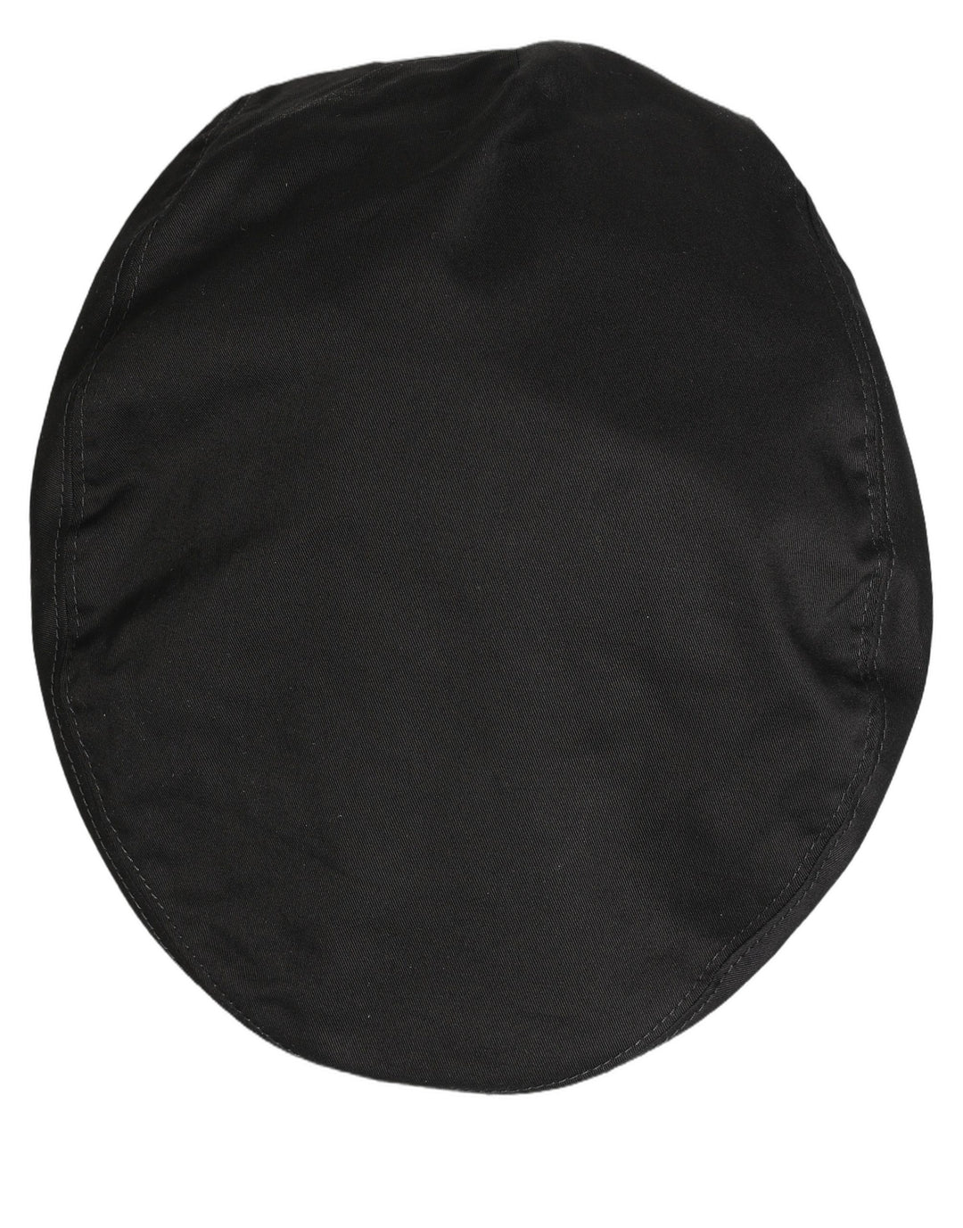 Dolce & Gabbana Men Black Cotton Stretch Newsboy Cloth Capello Hat