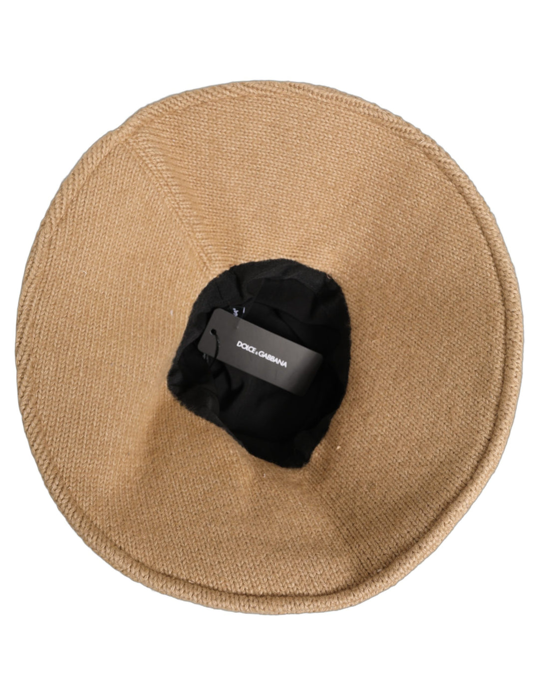 Dolce & Gabbana Women Brown Cotton Knit WideBrim Bucket Capello Hat