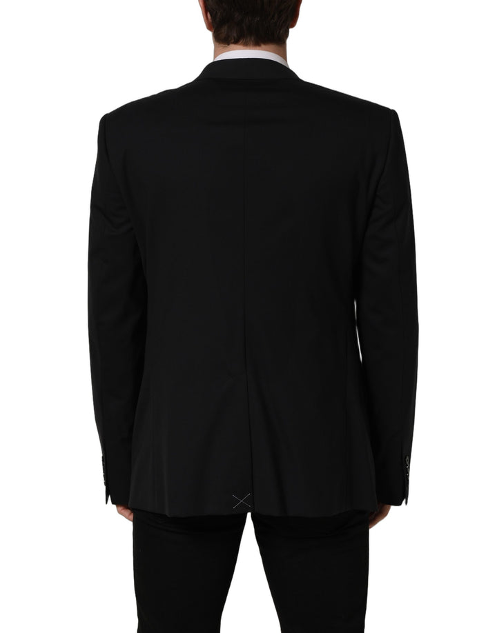 Dolce & Gabbana Black Wool Single Breasted Blazer Jacket