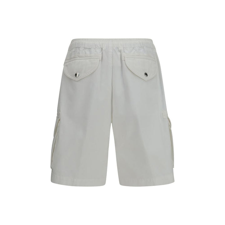 Brunello Cucinelli White Cotton Bermuda Shorts