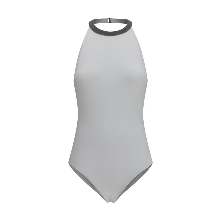 Brunello Cucinelli White Polyamide One-Piece Swimsuit