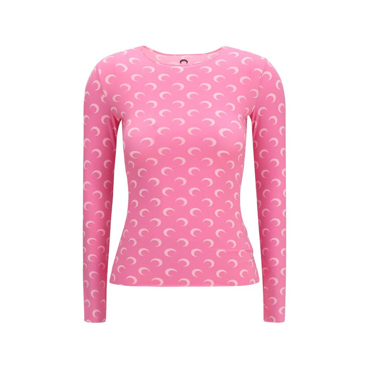 Marine Serre Multicolor Polyamide Long Sleeve T-Shirt