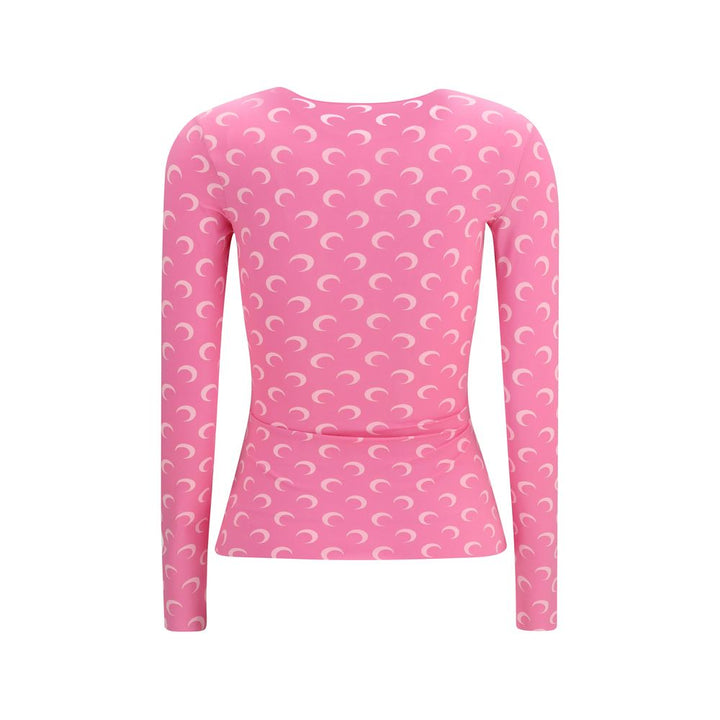 Marine Serre Multicolor Polyamide Long Sleeve T-Shirt