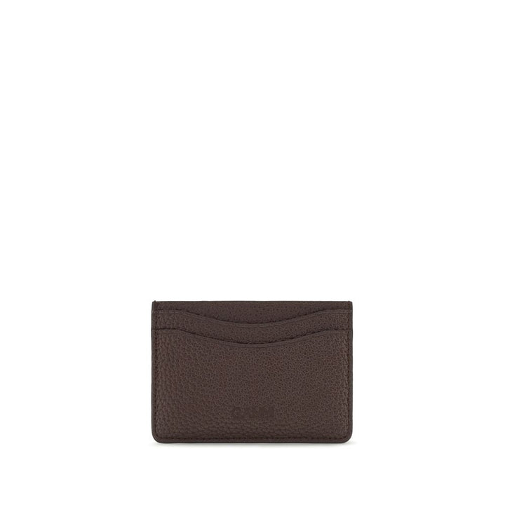 Ganni Brown Recycled Polyester Wallet
