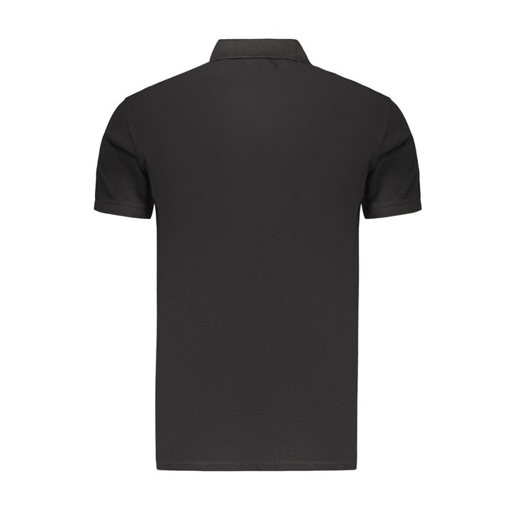 Marina Militare Black Cotton Mens Polo