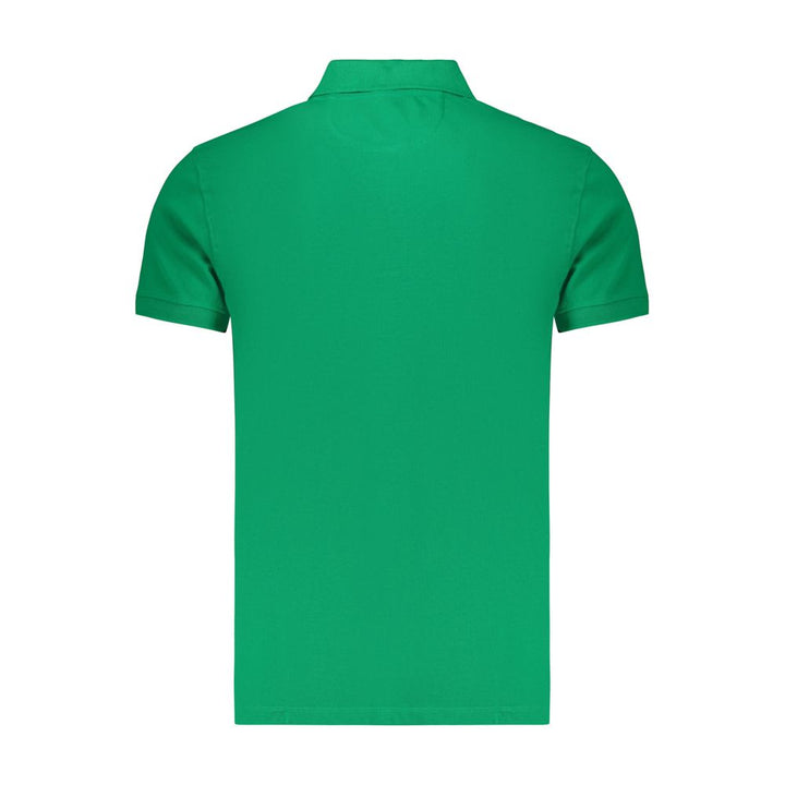 Marina Militare Green Cotton Men's Polo Shirt