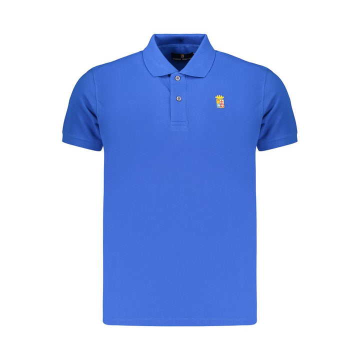 Marina Militare Blue Cotton Men Polo