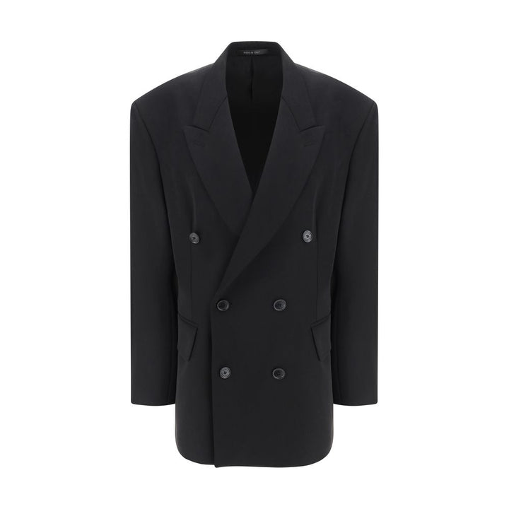 Balenciaga Black Wool Oves Aries Blazer