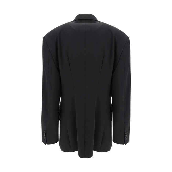 Balenciaga Black Wool Oves Aries Blazer