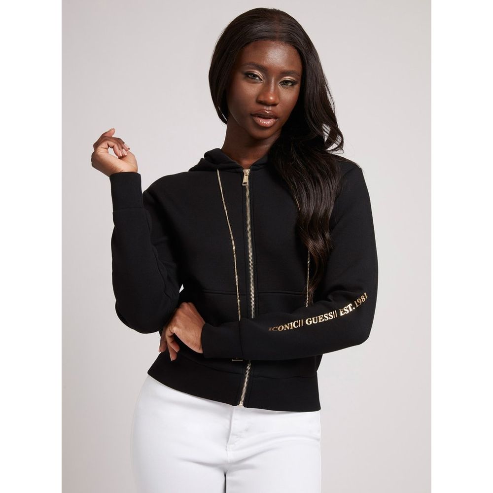 Guess Jeans Black Viscose Sweatshirt