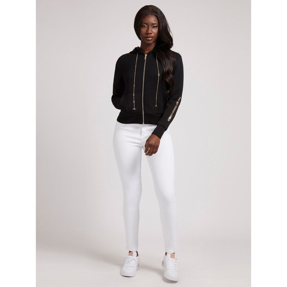 Guess Jeans Black Viscose Sweatshirt