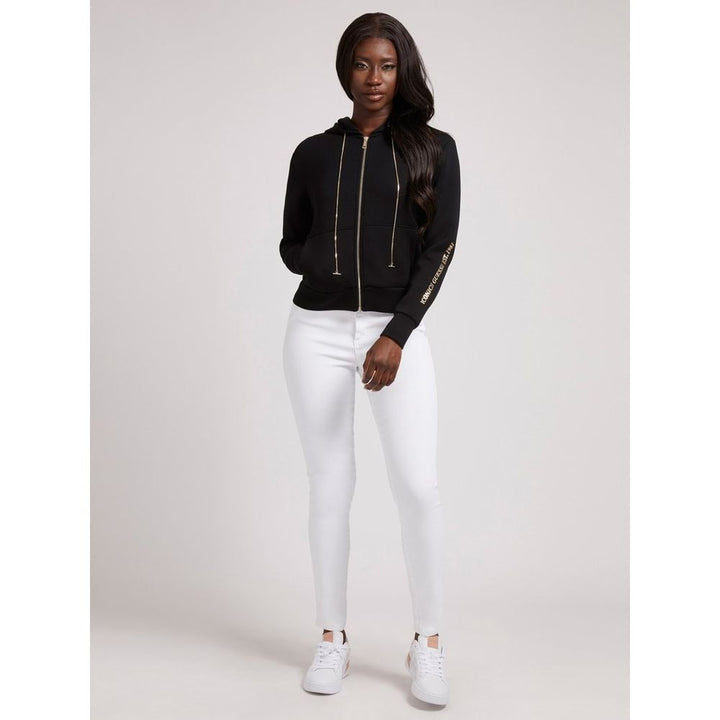 Guess Jeans Black Viscose Sweatshirt