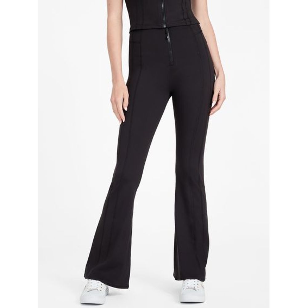 Guess Black Polyester Flared Pants
