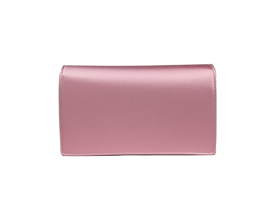 Versace Medusa Crystal Satin Mini Chain Crossbody Bag Purse