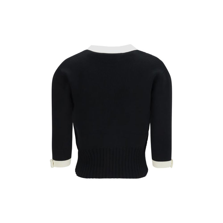 Valentino Black Cotton Cardigan