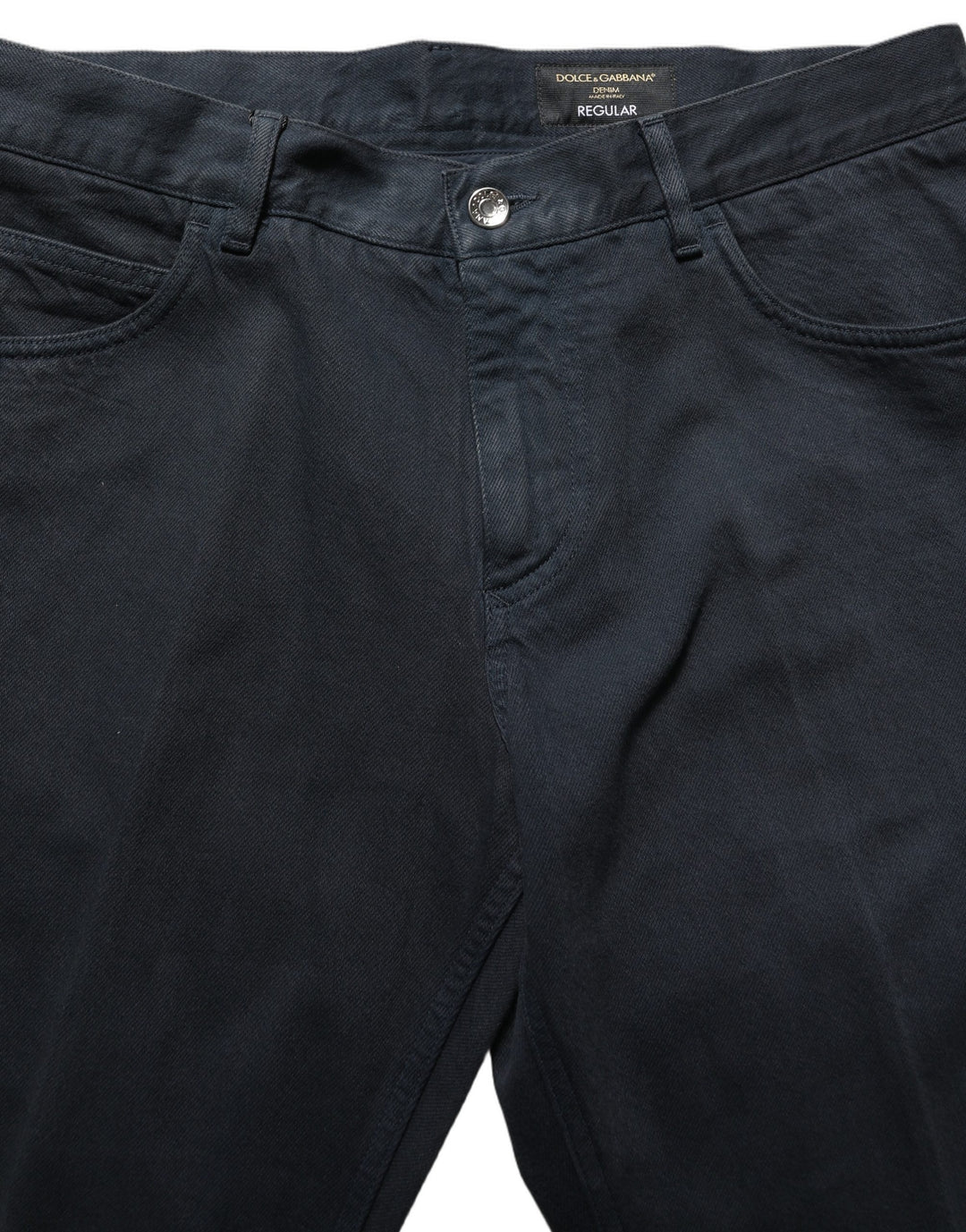 Dolce & Gabbana Black Cotton Mid Waist Skinny Men Denim Jeans