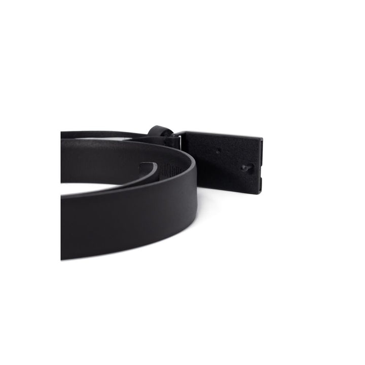 Antony Morato Black Leather Regular Belt