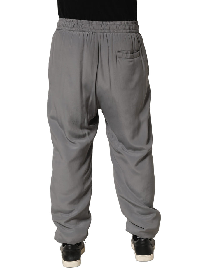 Dolce & Gabbana Gray Cotton Jogger Sweatpants Trouser Pants