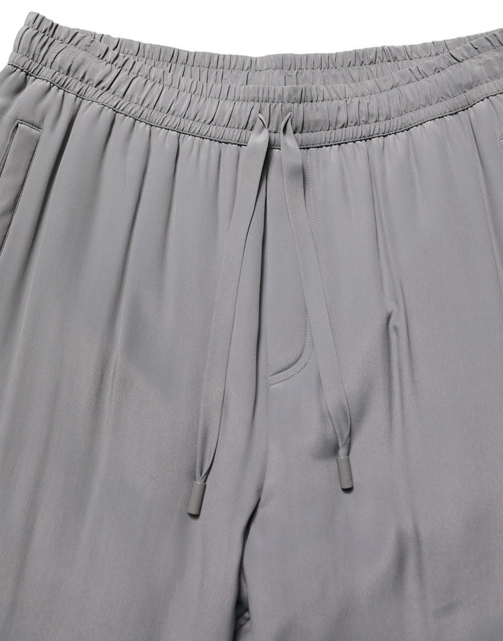 Dolce & Gabbana Gray Cotton Jogger Sweatpants Trouser Pants
