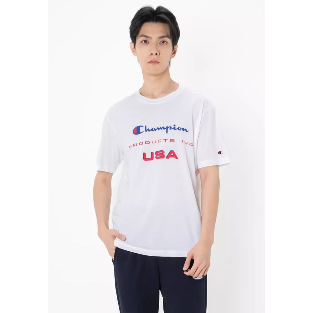Champion Blue Cotton T-Shirt