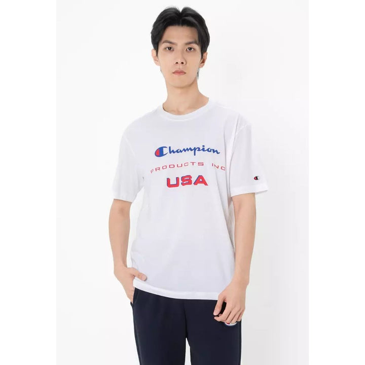 Champion Blue Cotton T-Shirt