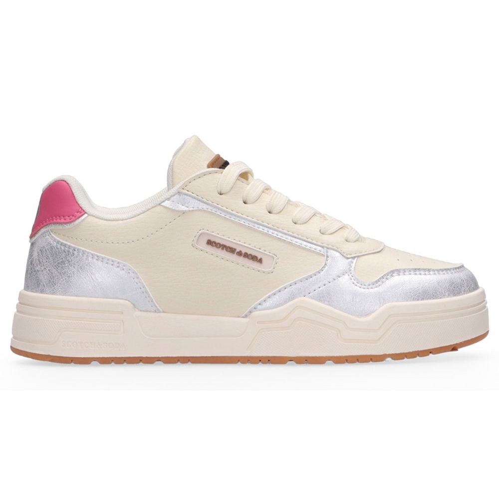 Scotch & Soda Bicolor Leather Low Top Sneakers