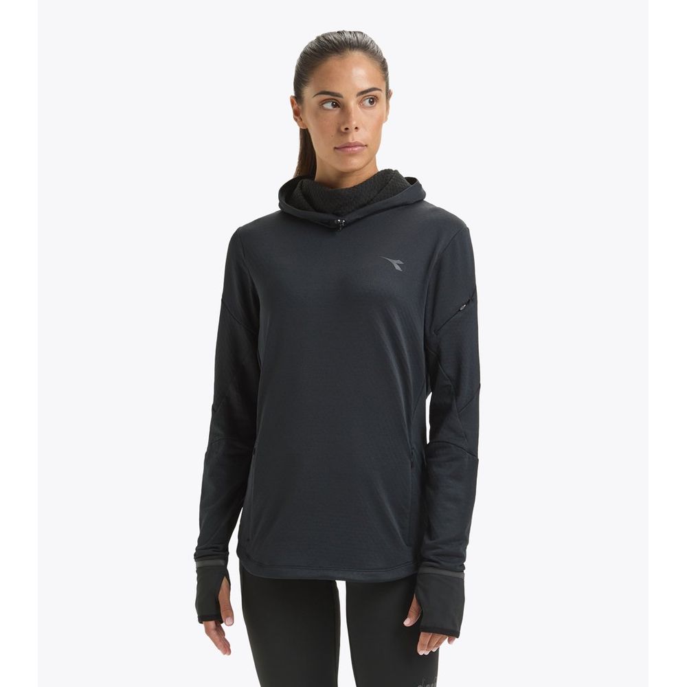 Diadora Black Polyester Sweatshirt