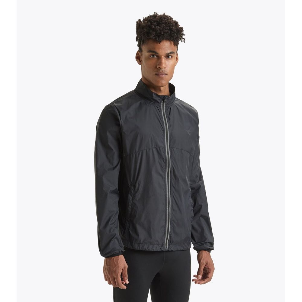 Diadora Black Polyamide Shell Jacket