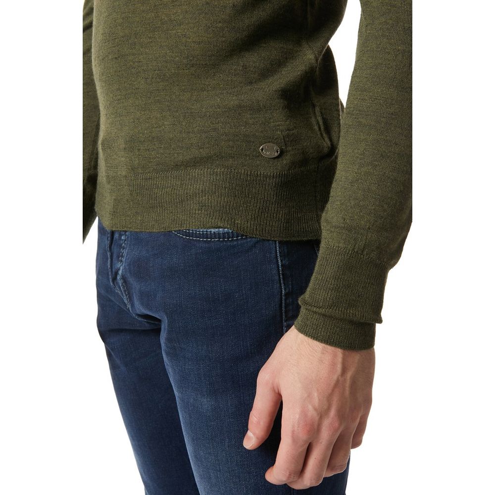 Gas Black Leather Sweatshirt