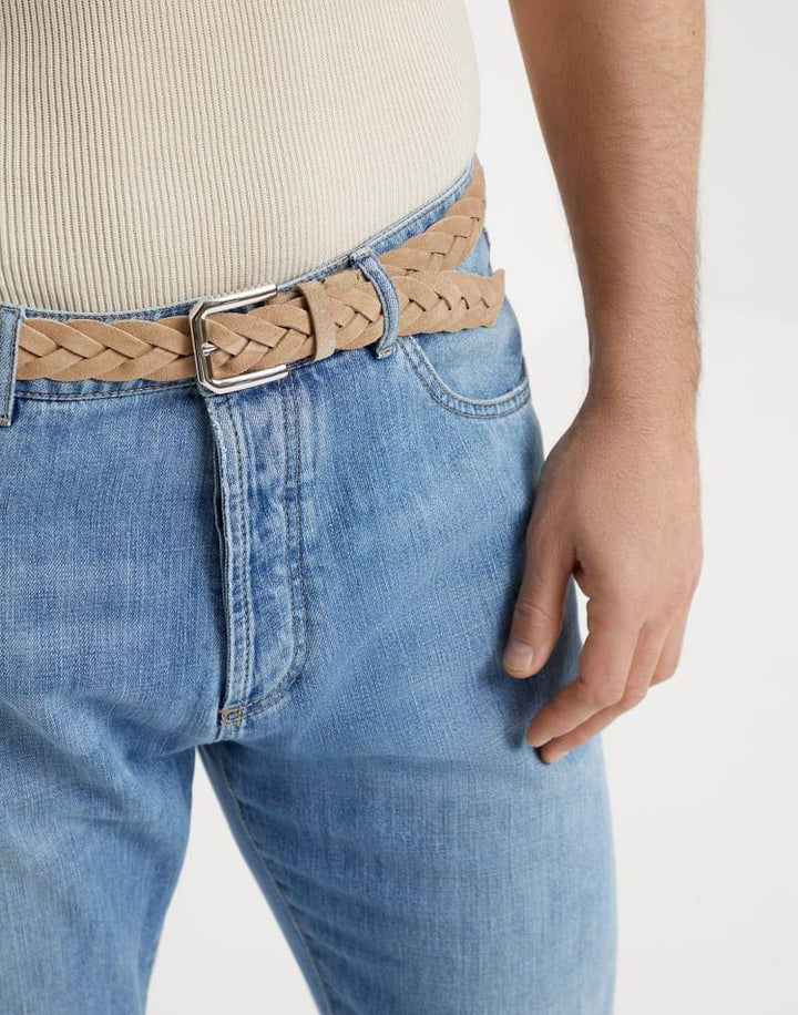Brunello Cucinelli Brown Leather Regular Belt